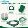 MUXSAM Golf Putting Cup with Flag, All-Direction Putt Cups, Indoor Little Putt Training Hole for Golfer Kids Game Men Women Outdoor Home Office Backyard Practice view 3