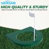 MUXSAM Golf Putting Cup with Flag, All-Direction Putt Cups, Indoor Little Putt Training Hole for Golfer Kids Game Men Women Outdoor Home Office Backyard Practice view 4