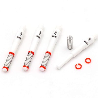 CUESOUL 4 pcs TERO AK7 Dart Shafts Built-in Spring Telescopic for Steel Tip Darts and Soft Tip Darts