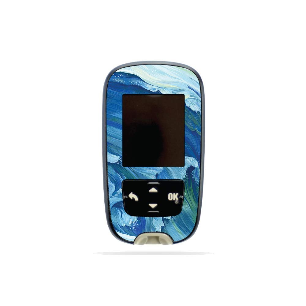 MightySkins Skin Compatible with Accu-Chek Guide - Perfect Wave | Protective, Durable, and Unique Vinyl Decal wrap Cover | Easy to Apply, Remove, and Change Styles | Made in The USA