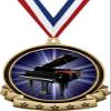 2 1/2" Banner Insert Piano Medals, Piano Award Medsl Great Piano Medals for Pianists Gold 20 Pack Prime view 1