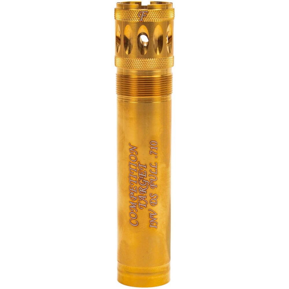 Carlson's Choke Tubes 12 Gauge for Browning Invector DS [ Full | 0.710 Diameter ] Stainless Steel | Gold Competition Target Ported Sporting Clays Choke Tube | Made in USA
