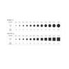 14k Gold Cz Push Back Basket Setting Stud Earrings (White, 5) view 4