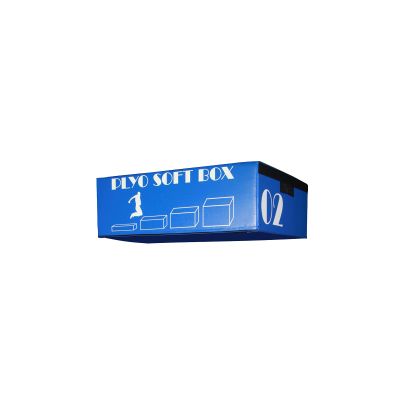 Fitness First Stackable Soft Plyo Boxes, Blue, 12 in