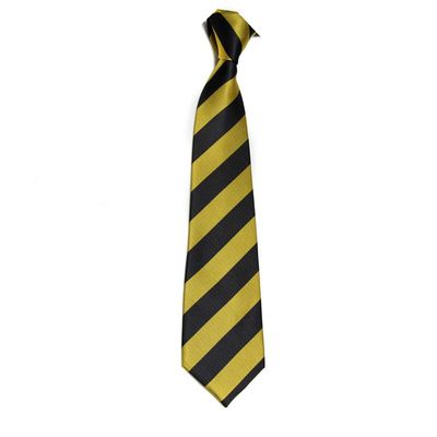 7.5CM Unisex Narrow Ties Microfiber Striped Pattern Necktie School Costume (A16 yellow+black)
