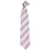 7.5CM Unisex Narrow Ties Microfiber Striped Pattern Necktie School Costume (A2 white+pink) view 1
