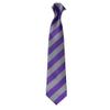 7.5CM Unisex Narrow Ties Microfiber Striped Pattern Necktie School Costume (A11 grey+purple) view 1