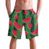 visesunny Summer Red Watermelon Print Men's Beach Shorts Swim Trunks Sports Swimming Bathing Suits with Mesh Lining view 1