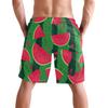 visesunny Summer Red Watermelon Print Men's Beach Shorts Swim Trunks Sports Swimming Bathing Suits with Mesh Lining view 2