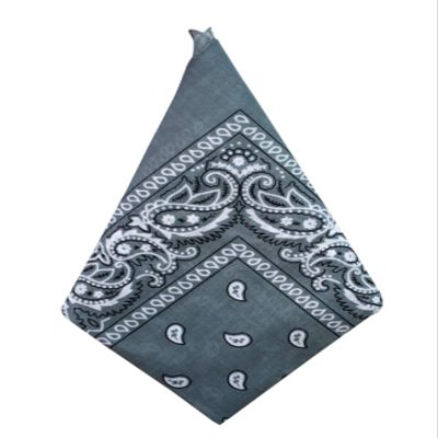Bestgift Men's Paisley Print Head Wrap Scarf Wristband Bandana One Size Dark Gray