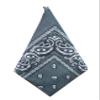 Bestgift Men's Paisley Print Head Wrap Scarf Wristband Bandana One Size Dark Gray view 1