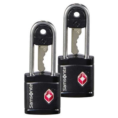 Samsonite Global Travel Accessories - TSA Lock with Key, Black, 6 Centimeters, Luggage Lock