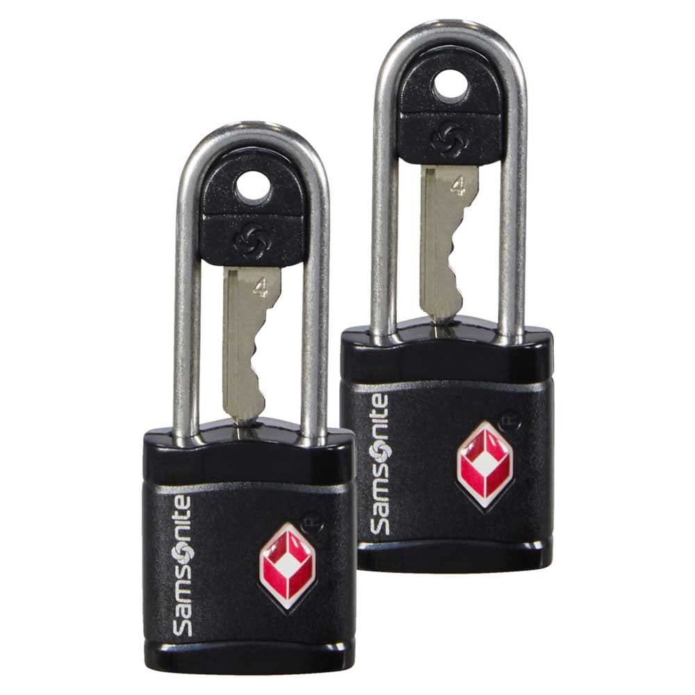Samsonite Global Travel Accessories - TSA Lock with Key, Black, 6 Centimeters, Luggage Lock