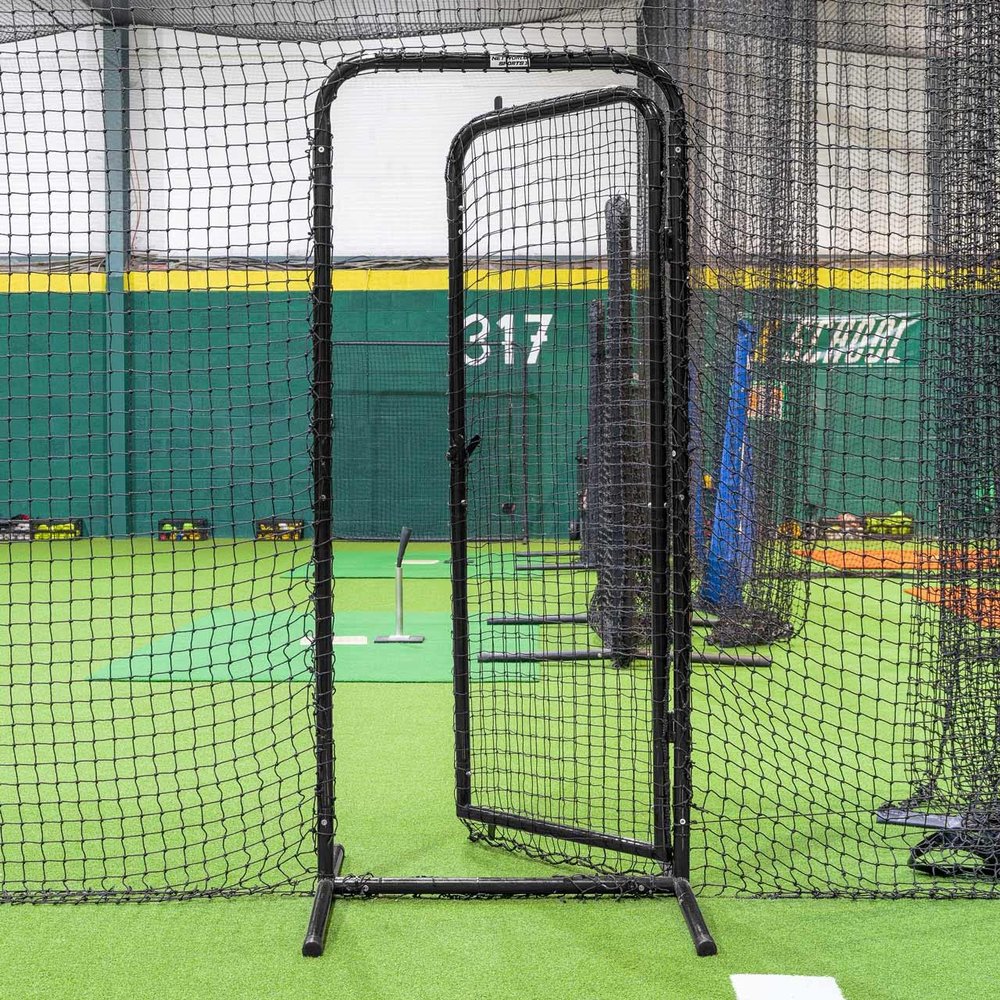 FORTRESS Baseball Batting Cage Door | Heavy-Duty Freestanding Steel Frame Door for Baseball & Softball Cages  Easy Installation