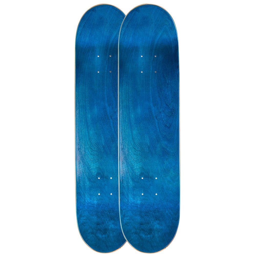 Cal 7 Blank Maple Skateboard Decks| Two Pack (Blue, 7.75 inch)