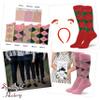 Spotlight Hosiery XL Extra Large Size Men's Groomsmen Gifts Wedding Argyle Dress Socks, Navy/Pink/White, 14-16 view 3