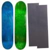 Cal 7 Blank Maple Skateboard Decks with Grip Tape| Two Pack (Blue, Green, 8.25 inch) view 1