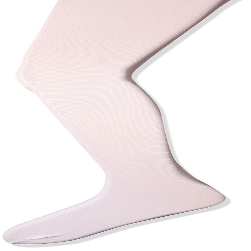 Freestyle by Danskin Big Girl's Single Pack Footed Tights, White, Small