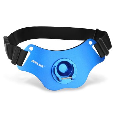 SAN LIKE Fishing Rod Holder - Adjustable Aluminum/Carbon Fiber Waist Fighting Belt - Stand-up Offshore Gimbal Padded Fishing Pole Belt (Blue)