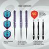 Shot Darts Steel Tip, Viking Shield Maiden (23g/24g/25g/27g), 90% Tungsten Barrel, Front Weighted, Handcrafted Professional Dart Set & Flights Made in New Zealand, Metal Tip for Bristle Dartboard view 3