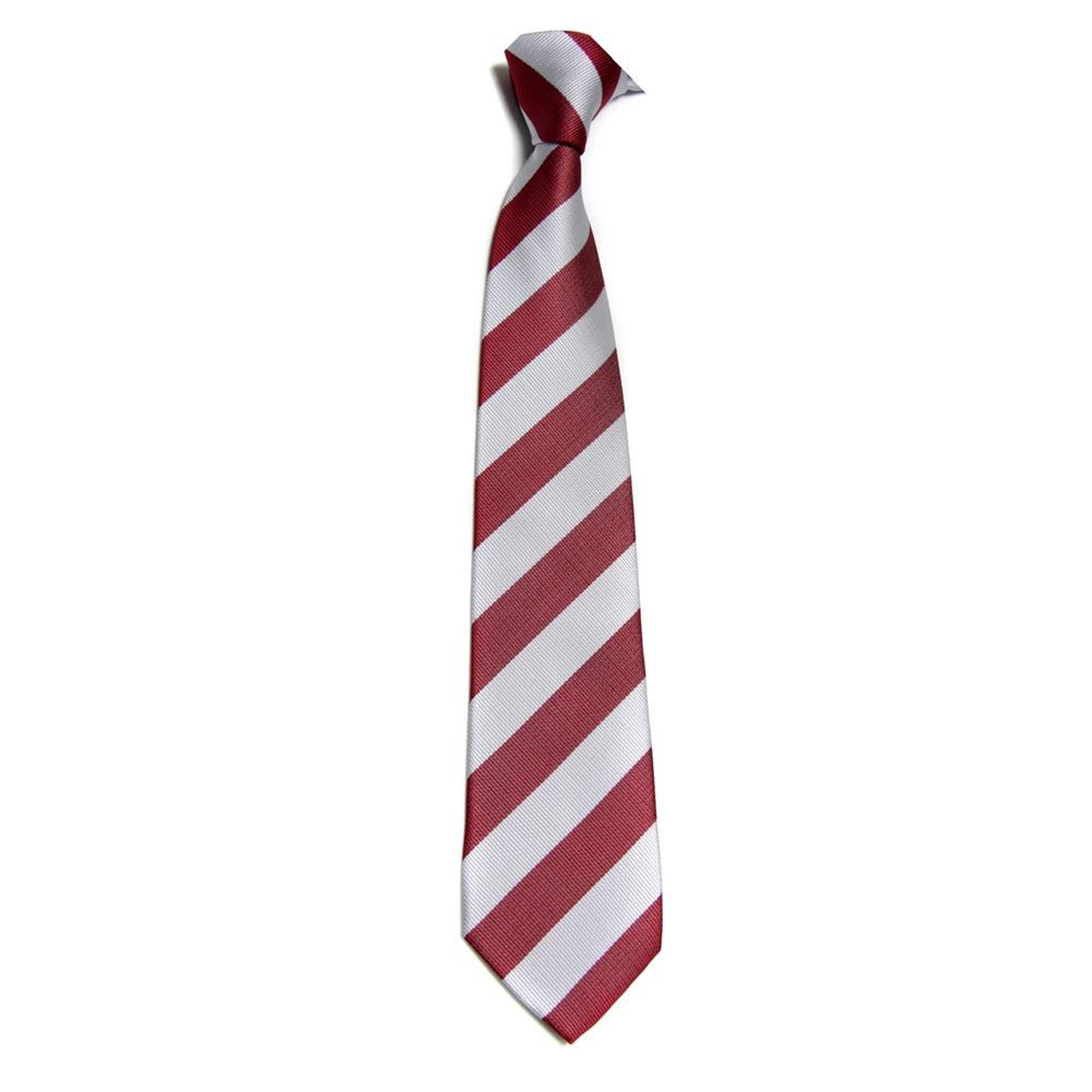 7.5CM New Striped Ties For Men Microfiber College Ties Regular School Daily Costume (A19 silver+red)