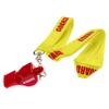 BLARIX Guard Whistle and Lanyard with Print (Red and Yellow) view 1