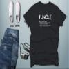 CBTwear Funcle Definition for Best Auncle, My Uncle is Cooler - Men's T-Shirt (Black, Small) view 2