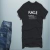 CBTwear Funcle Definition for Best Auncle, My Uncle is Cooler - Men's T-Shirt (Black, Small) view 3