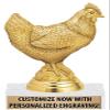 Crown Awards Chicken Trophies, 5.25" Gold Chicken Trophy with Custom Engraving 10 Pack Prime view 1