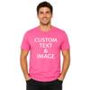 Custom T Shirts for Men Women Personalized Photo Text Logo Unisex Cotton Tee Design Your Own Front Back Print Adult Shirt Azalea view 1