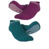 Rymora Grip Socks for Women & Men (2 Pairs: Purple & Teal) (Small: US Men: 4-7 / US Women: 5-8) - Sticky Anti Slip Non Skid - Perfect for Yoga, Pilates, Barre, Hospital, Labor view 1