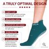 Rymora Grip Socks for Women & Men (2 Pairs: Purple & Teal) (Small: US Men: 4-7 / US Women: 5-8) - Sticky Anti Slip Non Skid - Perfect for Yoga, Pilates, Barre, Hospital, Labor view 3