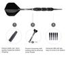 sanfeng Professional Soft Tip Darts Set 20 Grams W/ 50 O-Rings- 30 Darts Plastic Tip + Black Aluminum Shafts + 6 Standard Flights + Portable Case for Electronic Dart Board view 3