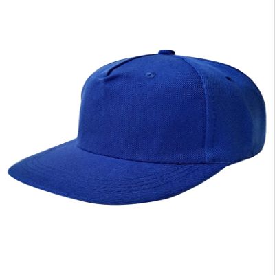 Bestgift Men's Customizable Flat Brim Hip Hop Trucker Hat L Royal Blue