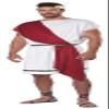 California Costumes, Adult Party Toga Costume Large/X-Large Multi, Red/Blue view 2