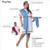 California Costumes, Adult Party Toga Costume Large/X-Large Multi, Red/Blue view 4