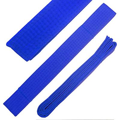 Solid Rank Karate Martial Arts and Taekwondo Belts (Blue, 0)