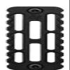 Seekins Precision Mounted Rail Attachment System, M-LOK, 4.5 in, 2 Slot, Black, 0010560095 - F view 1