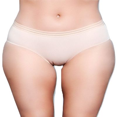 Be Wicked Sexy Seamless Microfiber Boy Short Brief Panty (Nude, Medium)