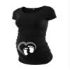 Decrum Graphic Maternity Shirts for Women - Comfortable Womens Pregnancy Tops [40022013-AM] | Heart and Foot, M view 1