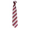 7.5CM Unisex Narrow Ties Microfiber Striped Pattern Necktie School Costume (A8 silver+red) view 1