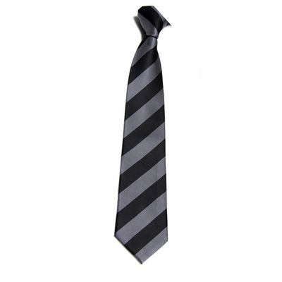 7.5CM Unisex Narrow Ties Microfiber Striped Pattern Necktie School Costume (A18 grey+black)