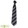 7.5CM Unisex Narrow Ties Microfiber Striped Pattern Necktie School Costume (A18 grey+black) view 2