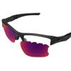 Glintbay 100% Precise-Fit Replacement Sunglass Lenses for Oakley Flak Jacket XLJ Vented - Polarized Midnight Sun Mirror view 3