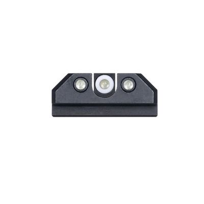 Night Fision Tritium Night Sight Set for CZ USA P-10 C/F - White Front Ring, U Notch Black Rear Rings
