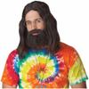California Costumes Men's Roll It Up Wig, Beard & Moustache, Brown, One Size view 1