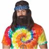California Costumes Men's Roll It Up Wig, Beard & Moustache, Brown, One Size view 2
