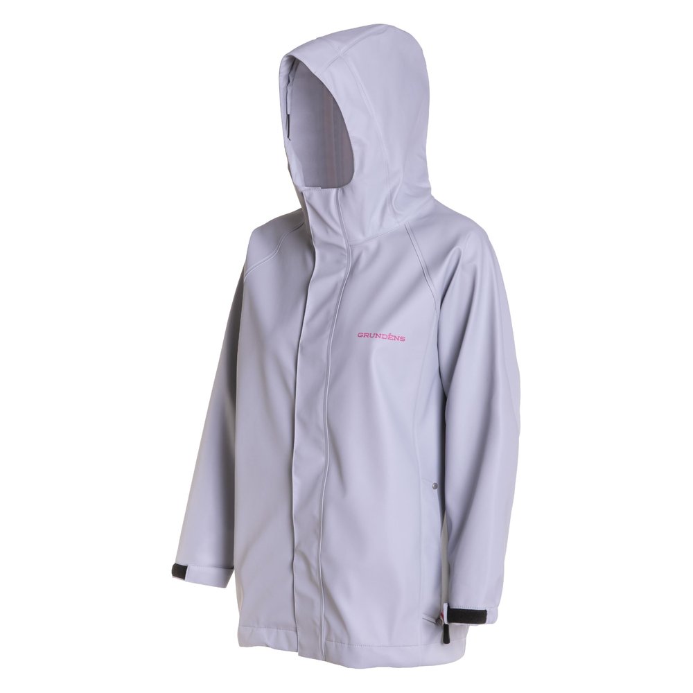 Grundns Womens Neptune Commercial Fishing Jacket | Waterproof, Adjustable, Sky Grey, XX-Large