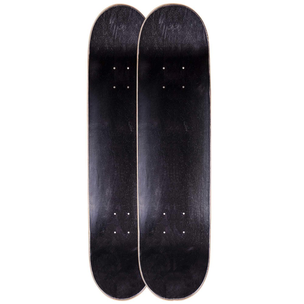 Cal 7 Blank Maple Skateboard Decks| Two Pack (Black, 7.75 inch)