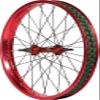 SALT BMX Wheel Everest Front 20" 3/8" Axle, Red view 1